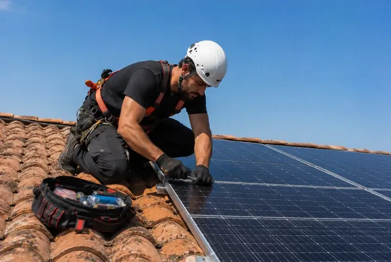 Maintenance et monitoring de panneaux solaires à Rognonas